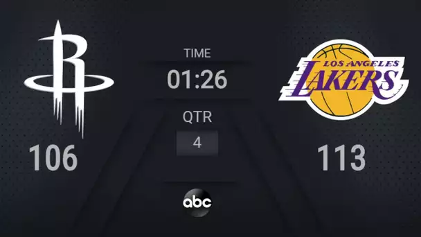 Rockets @ Lakers | NBA on ABC Live Scoreboard | #WholeNewGame
