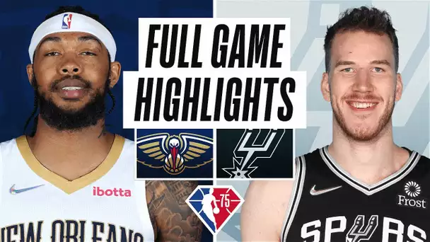 PELICANS at SPURS | FULL GAME HIGHLIGHTS | December 12, 2021