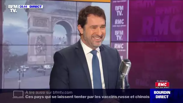 Christophe Castaner face à Jean-Jacques Bourdin en direct