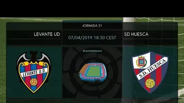 Calentamiento Levante UD vs SD Huesca