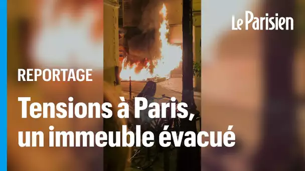 « C’était la panique. On a eu très peur » : à Paris, un immeuble évacué après un feu de poubelles