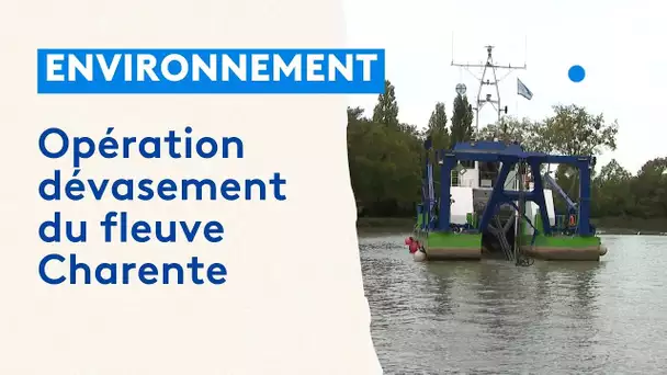Fleuve Charente : opération dévasement