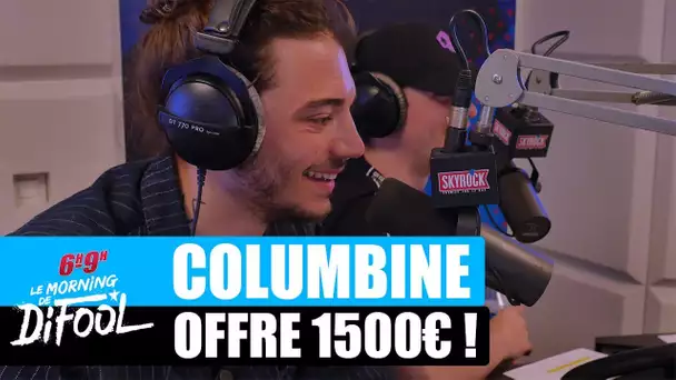 Columbine offre 1500€ à un auditeur ! #MorningDeDifool