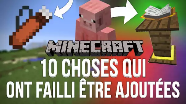 10 CHOSES QUI ONT FAILLI ETRE AJOUTÉES A MINECRAFT !