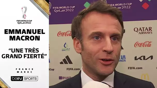 🏆🇫🇷🇲🇦🗨️ Emmanuel Macron : "Une très grande fierté !"