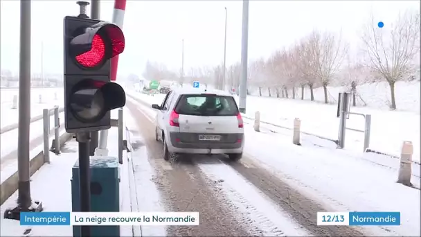 Neige en Normandie le 24 janvier 2021