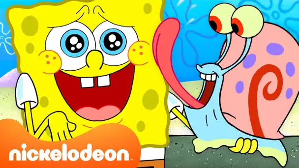 Bob l'éponge | SpongeBob en papa escargot pendant 45 minutes 🐌 | Nickelodeon France