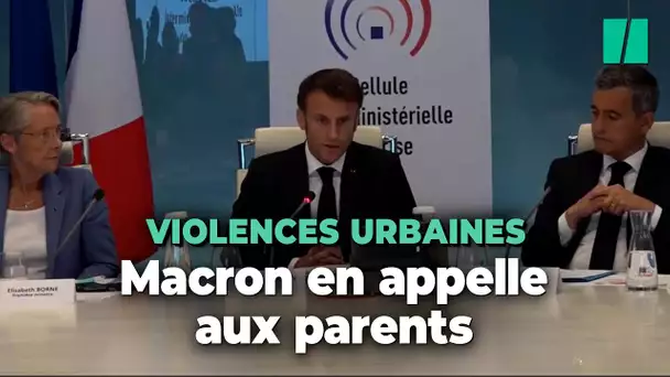 Mort de Nahel : Emmanuel Macron en appelle à « la responsabilité des parents » après les violences