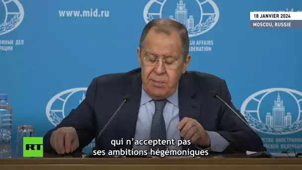 🇷🇺  Lavrov : « l'Occident tâche de maintenir sa domination mondiale indivisible »
