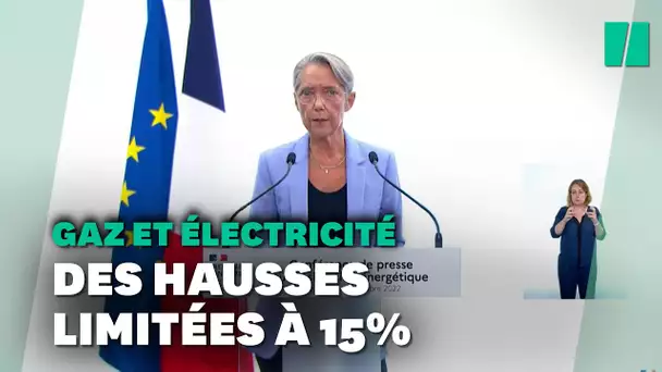 La hausse des prix de l'électricité et du gaz limitée à 15% en 2023 avec le bouclier tarifaire