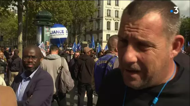 27.000 policiers manifestent à Paris : l'un d'eux nous dit pourquoi