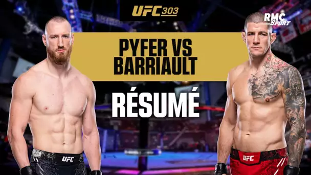 Résumé UFC : Pyfer v Barriault, un combat achevé par un KO assourdissant au 1er round
