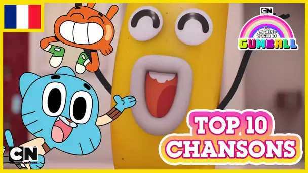 Le Monde Incroyable de Gumball 🇫🇷 | Top 10 des chansons