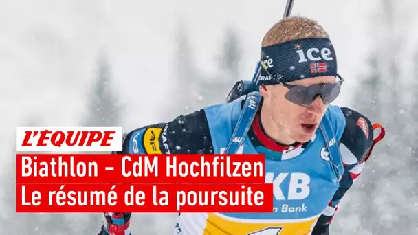 Biathlon 2022 - Johannes Boe récidive avec la victoire en poursuite, Émilien Jacquelin sur le podium