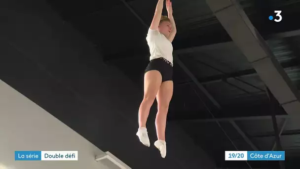 Série le CREPS d'Antibes :   Léa Labrousse, championne de trampoline (2)