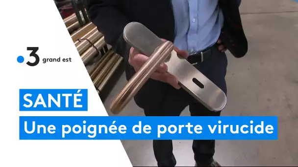 Création d'une poignée de porte virucide chez Lebronze alloys