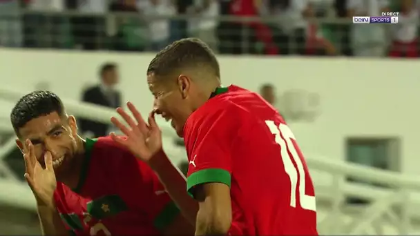 🤩 Amine Harit marque son premier but avec le Maroc sur une offrande d'Achraf Hakimi !