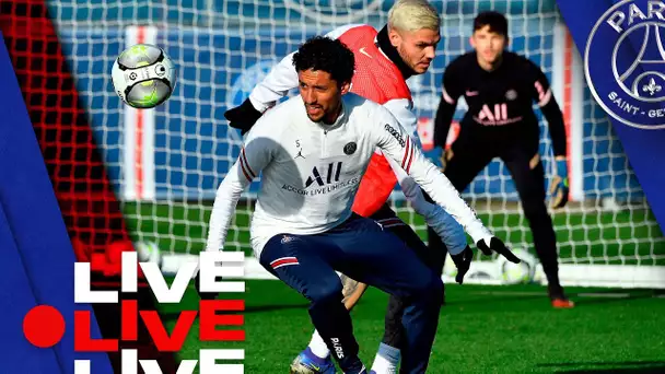 ⚽️ 15 minutes d'entraînement avant Paris Saint-Germain - Stade Brestois 29 🔴🔵