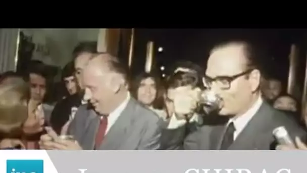 Jacques Chirac et Michel Poniatowski à Lyon en 1974 - Archive INA