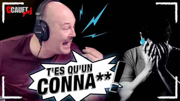 CAUET PETE UN CÂBLE ET INSULTE UN MEC PENDANT UN CANULAR