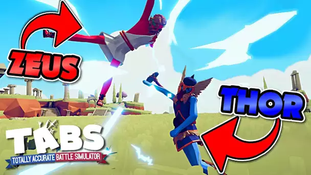 THOR VS ZEUS : QUI EST LE PLUS FORT ? | TOTALLY ACCURATE BATTLE SIMULATOR FR