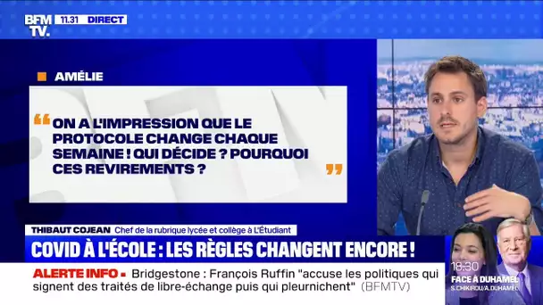 Covid à l'école: les règles changent encore - BFMTV répond à vos questions