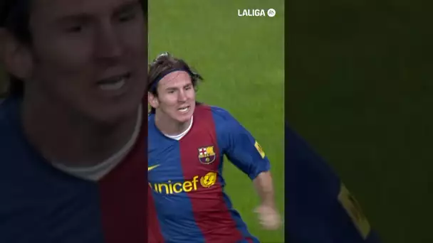 MESSI’S FIRST EVER HAT-TRICK 💙❤️ #Messi #Barça #hattrick