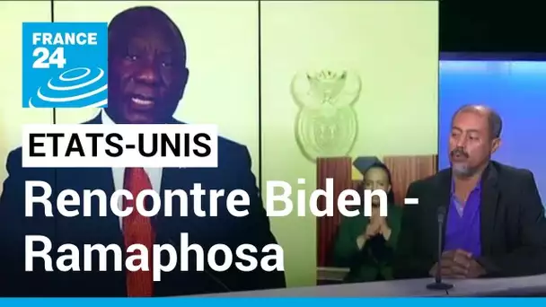 Etats-Unis : Joe Biden reçoit le président sud-africain  Cyril Ramaphosa • FRANCE 24