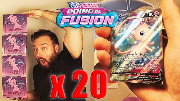 INIMAGINABLE OUVERTURE DE 20 BOOSTERS Pokemon POING DE FUSION !