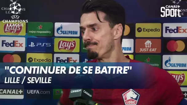 La réaction de José Fonte après le nul face à Séville - Lille / Séville