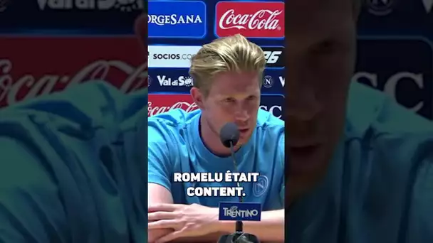 🎙️ De Bruyne : "Lukaku et Mertens m’ont conseillé" #shorts