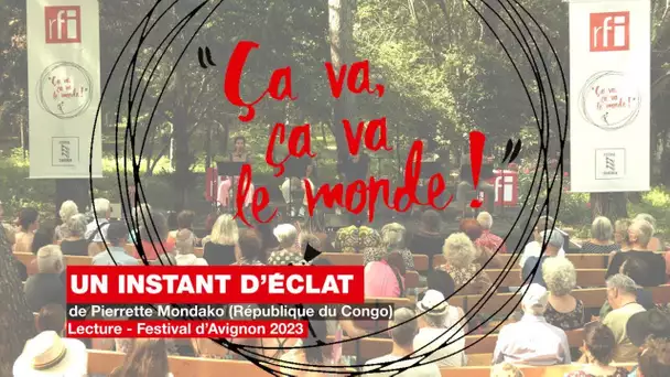 Bande annonce de la lecture «Un instant d'éclat», de Pierrette Mondako • RFI