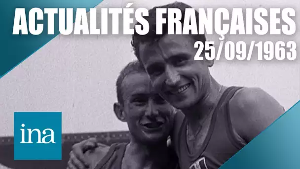 Les Actualités Françaises du 25 septembre 1963 : La France brille en athlétisme | Archive INA