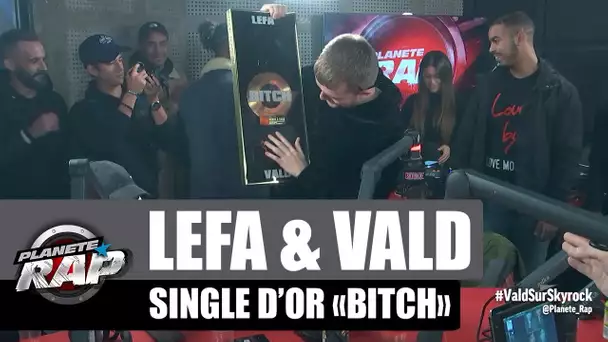 Lefa remet le single d'or à Vald pour "Bitch" #PlanèteRap