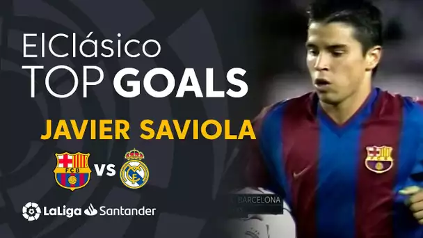 TOP 20 GOLES Javier Saviola FC Barcelona & Real Madrid