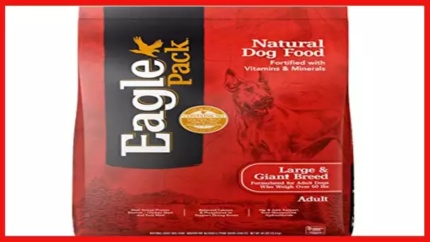 Eagle Pack Natural Dry Large Breed Dog Food, Chicken & Pork, 30-Pound Bag