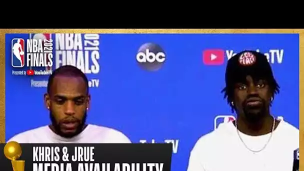 Jrue Holiday & Kris Middleton Game 3 Postgame Press Conference | #NBAFinals
