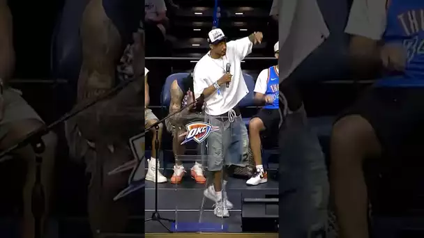 Aaron Wiggins shouts out Nick Collison, an OKC Legend!