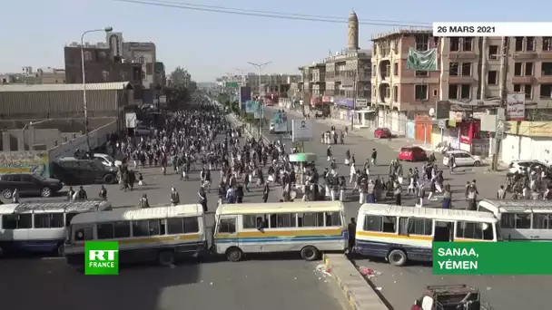 Yémen : manifestation à Sanaa pour les six ans de l'intervention saoudienne