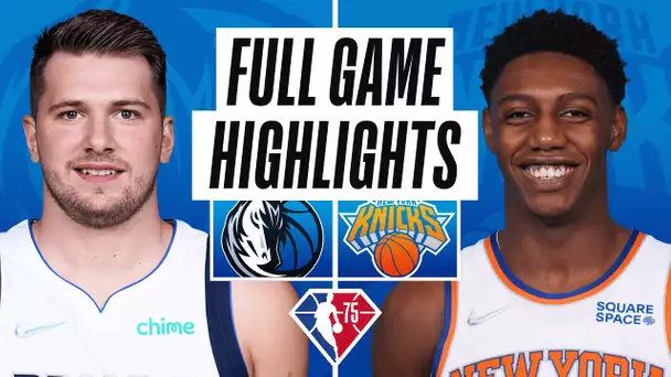 MAVERICKS at KNICKS | FULL GAME HIGHLIGHTS | January 12, 2022