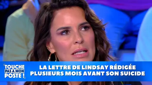 la lettre de Lindsay rédigée plusieurs mois avant son sui*ide