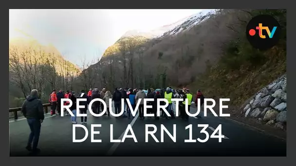 Béarn: Réouverture RN 134 a Urdos