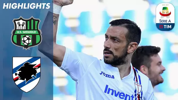 Sassuolo 3-5 Sampdoria | Trionfo in trasferta: segnano in CINQUE, tra cui Quagliarella! | Serie A
