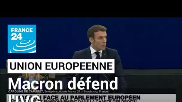 Macron veut intégrer l'IVG et l'environnement dans la Charte des droits de l'UE • FRANCE 24