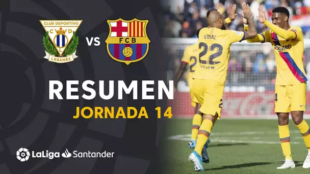 Resumen de CD Leganés vs FC Barcelona (1-2)