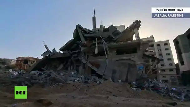 Gaza : destructions à Jabaliya après un bombardement israélien