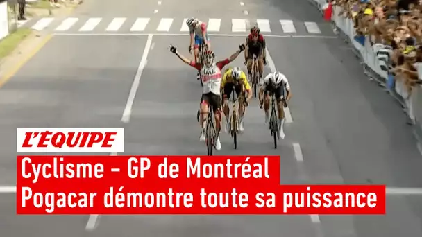 Grand Prix de Montréal : Pogacar s'illustre avec un nouveau sprint incroyable devant van Aert