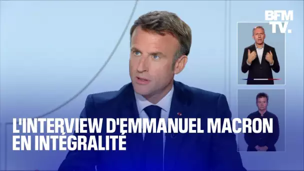 L'interview d'Emmanuel Macron en intégralité