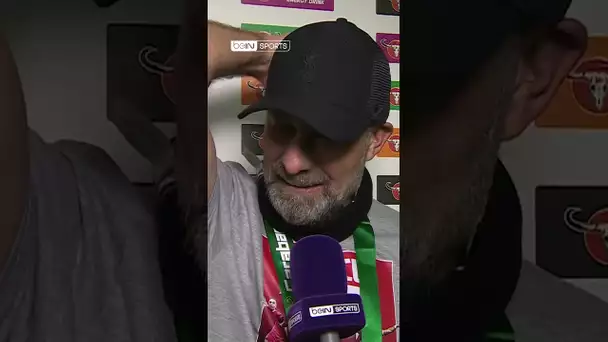 😂 #Klopp vanne les fans adverses qui minimisent la victoire de #Liverpool en #CarabaoCup !