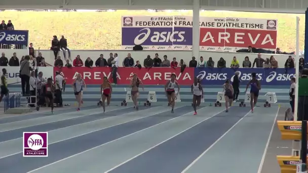 Nantes 2015 : Finale 60 m Cadettes (Estelle Raffaï en 7&#039;&#039;50)